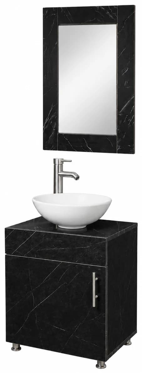 Set mueble de baño flotante con espejo
