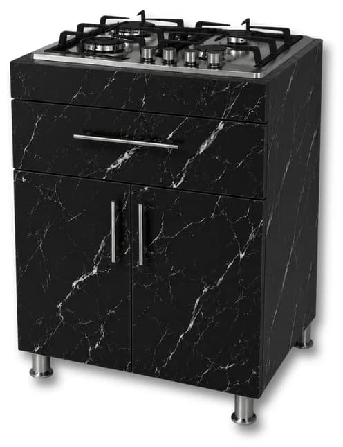 Set mueble de cocina con parrilla
