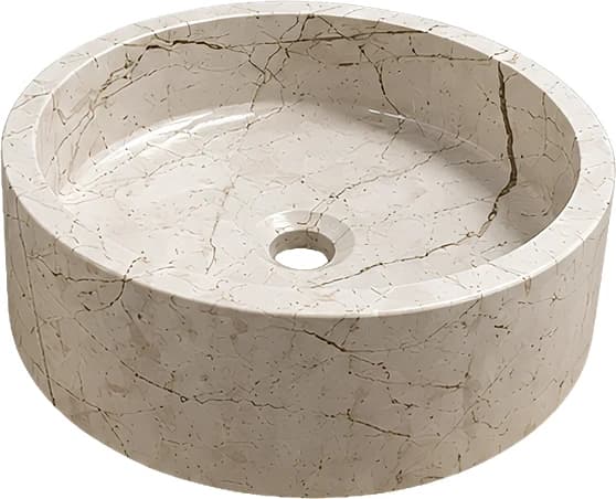 Ovalin de mármol dona liso