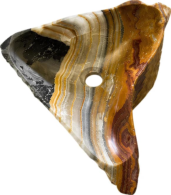 Ovalin de ónix piedra irregular