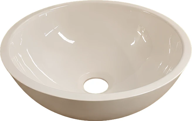 Ovalin de resina blanco